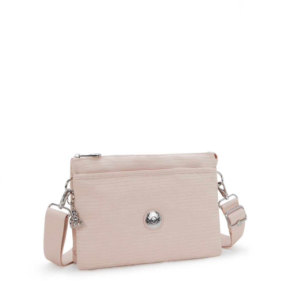 Kipling Tracolla Riri L Pink Pearl Jacquard - 5 Kipling Tracolla Riri L Pink Pearl Jacquard - 5