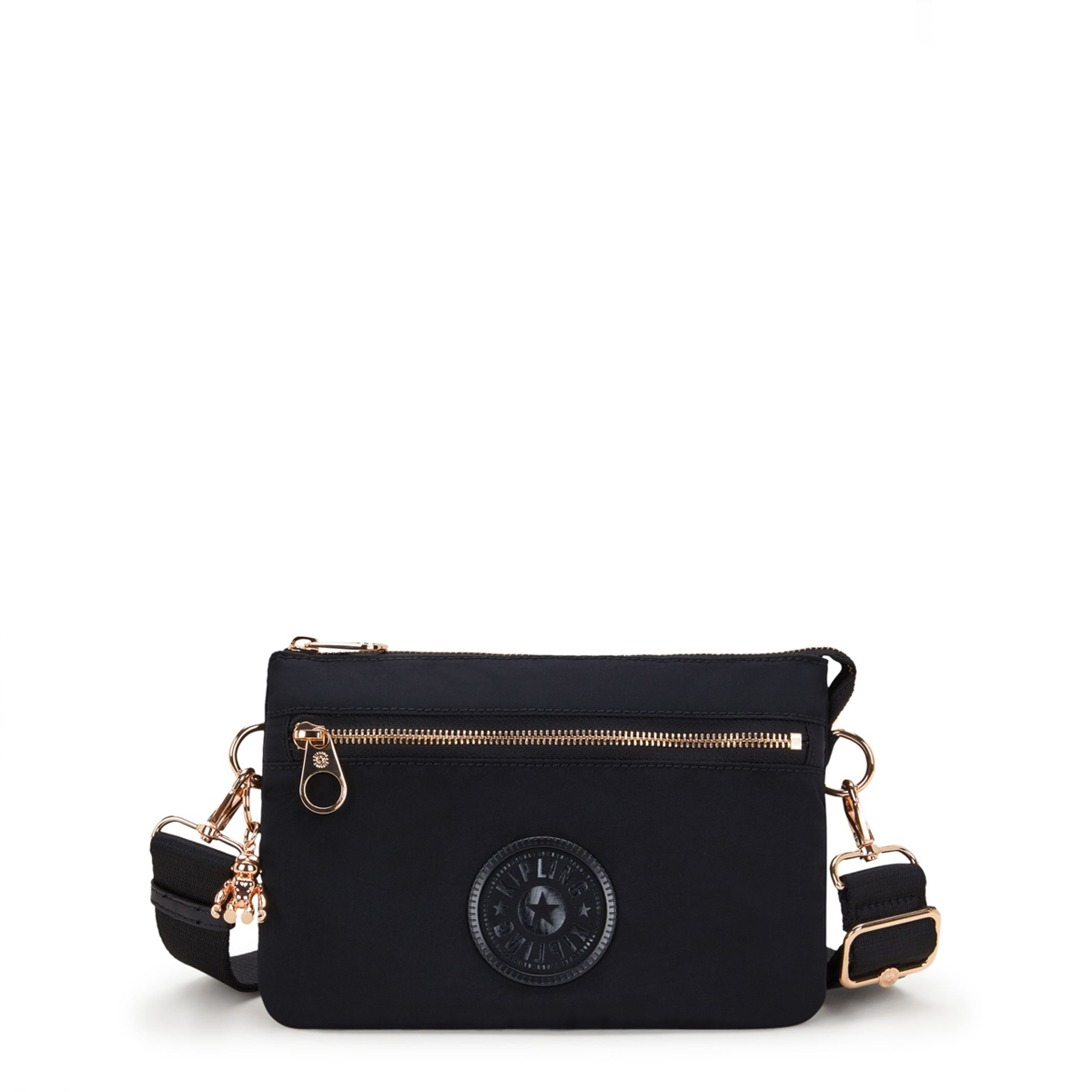 Kipling Tracolla Riri Zip Black Rose Spice - 1 Kipling Tracolla Riri Zip Black Rose Spice - 1