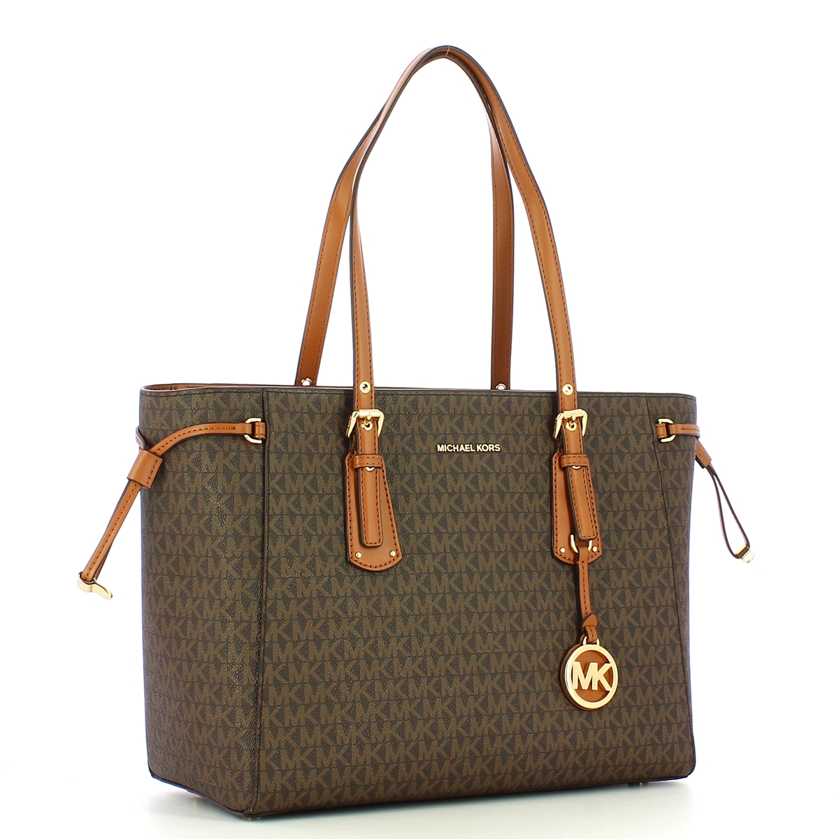 Michael Kors Borsa a spalla Voyager Medium logata Brown - 2 Michael Kors Borsa a spalla Voyager Medium logata Brown - 2