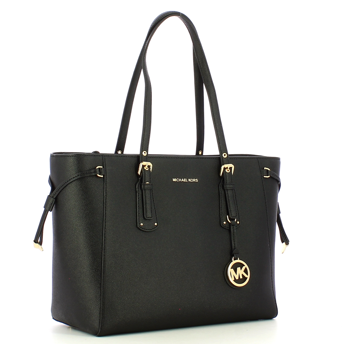 Michael Kors Borsa a spalla Voyager Medium Gold Black - 2 Michael Kors Borsa a spalla Voyager Medium Gold Black - 2