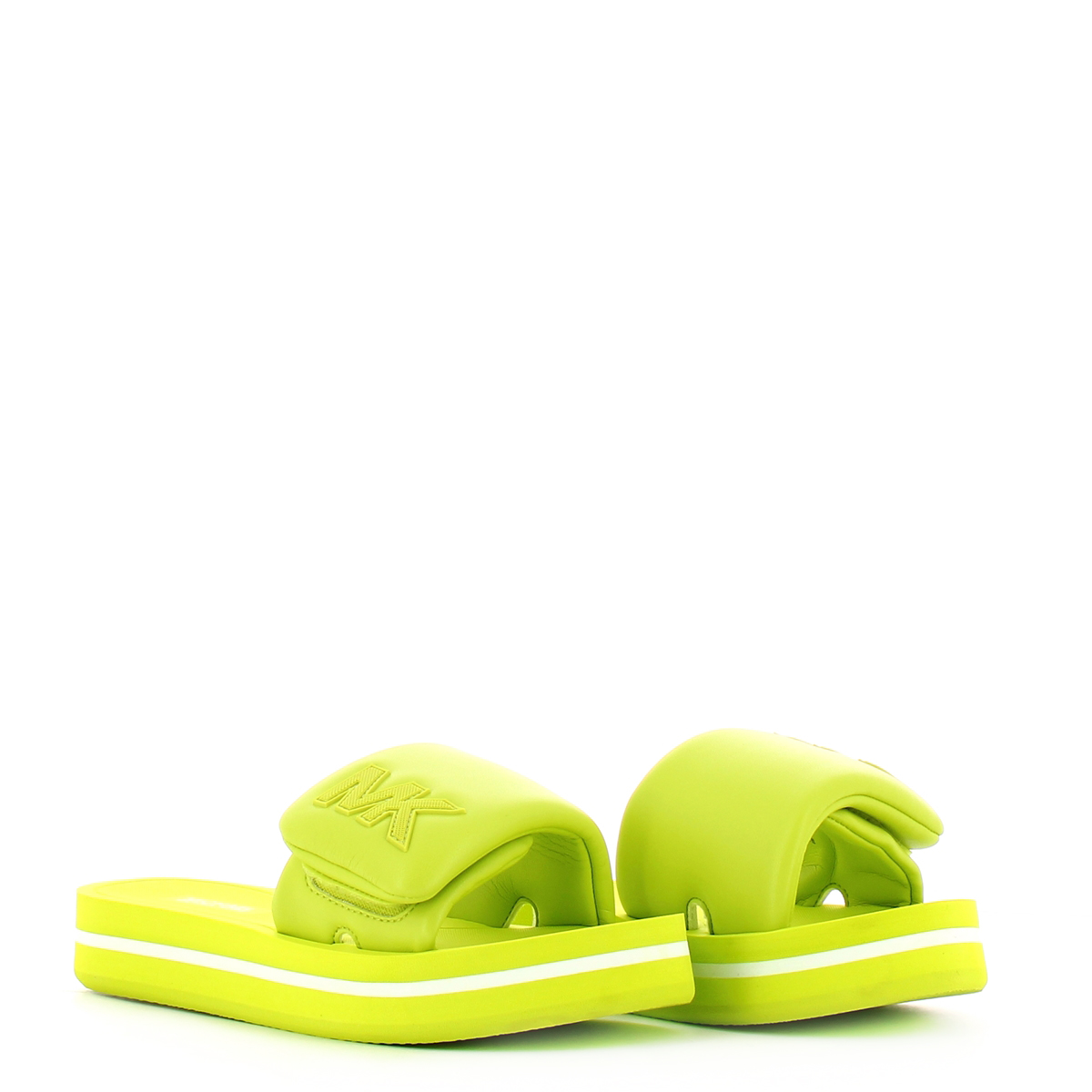 Michael Kors Sandalo MK Platform Slide Puffy BRT Limenade - 2