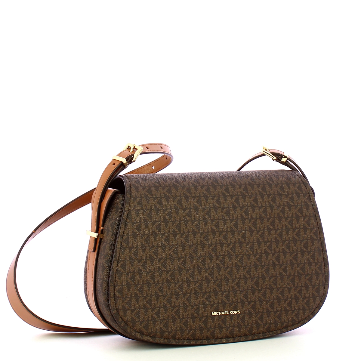 Michael Kors Tracolla Flap Lydia media Brn/Acorn - 2