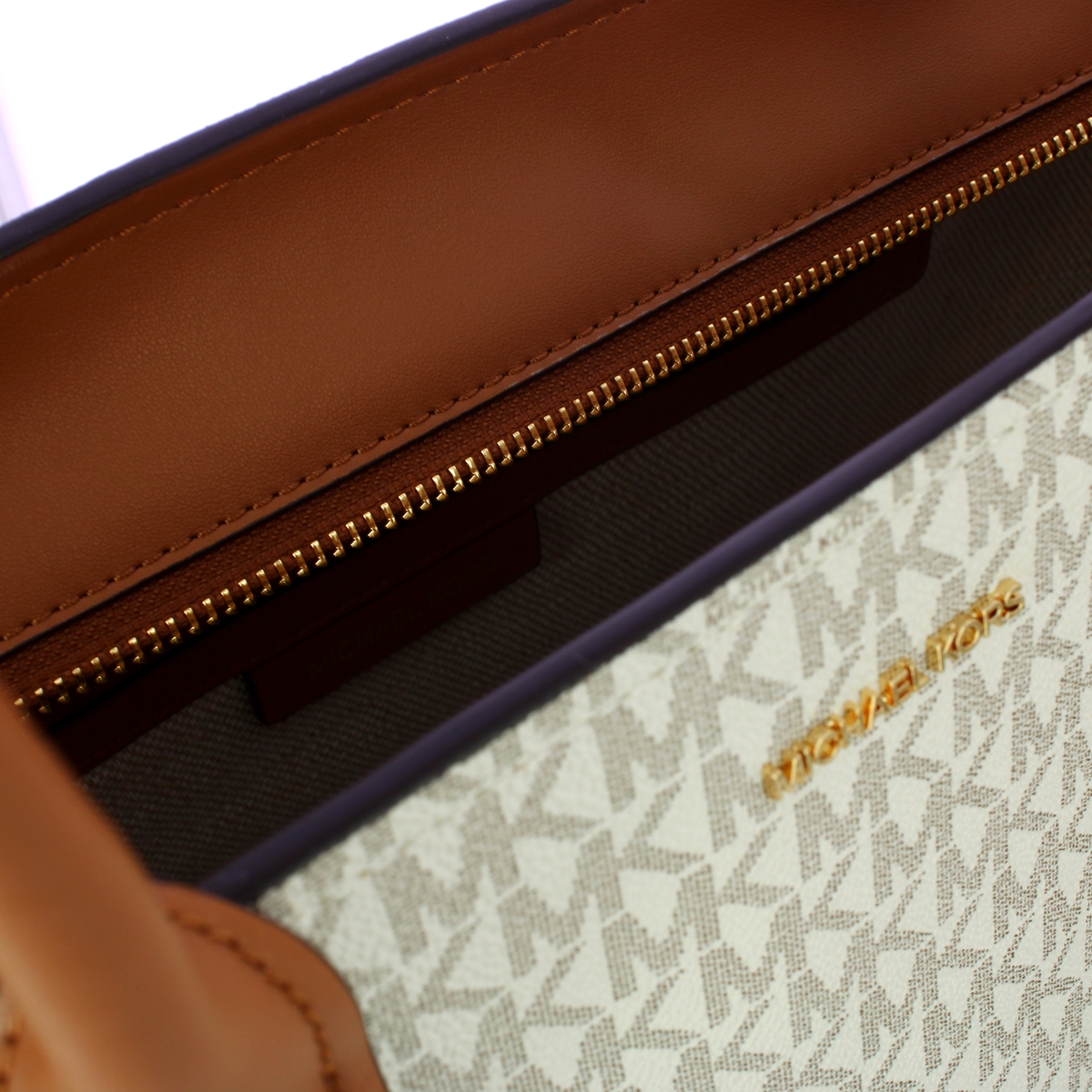 Michael Kors Borsa a spalla Moore Vanilla/Acorn - 4 Michael Kors Borsa a spalla Moore Vanilla/Acorn - 4