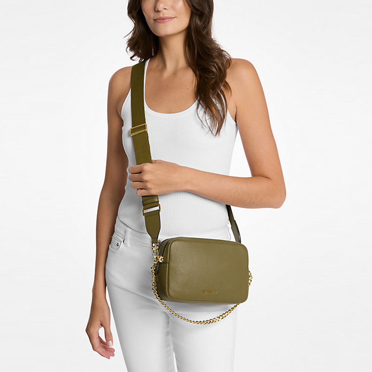 Michael Kors Camera Bag Bryant Safari Green - 2