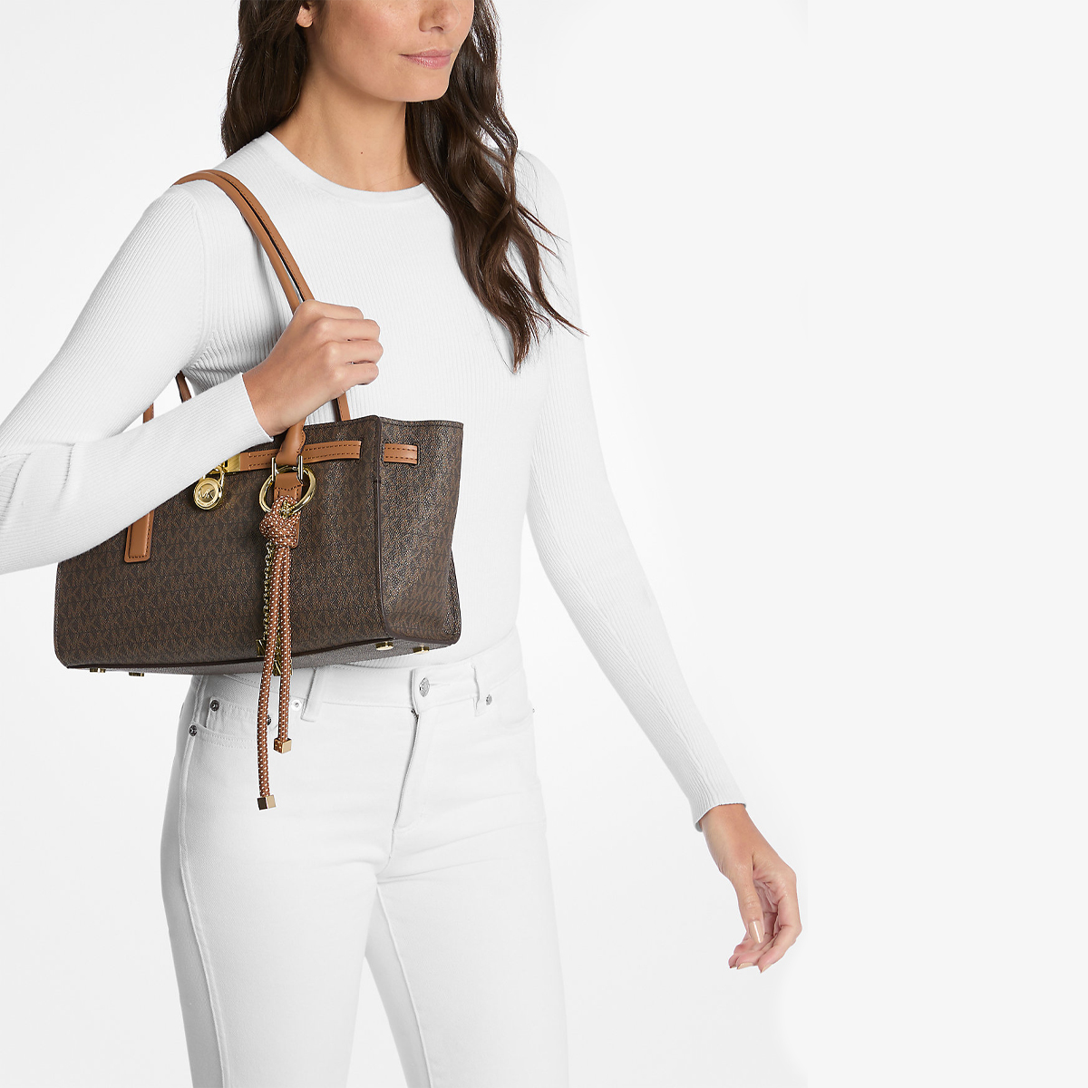 Michael Kors Borsa a spalla Hamilton Moderne Small Brown Acorn - 3 Michael Kors Borsa a spalla Hamilton Moderne Small Brown Acorn - 3
