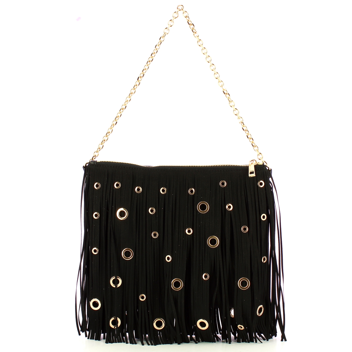 La Carrie Pochette Night Edition Fringes Black - 1