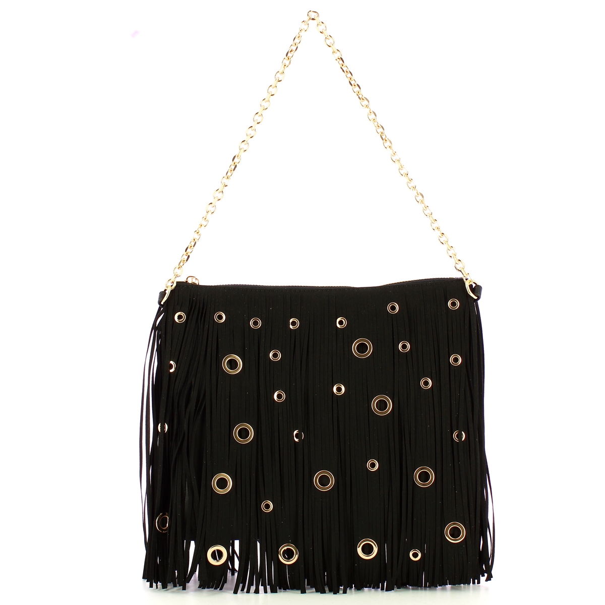 La Carrie Pochette Night Edition Fringes Black - 3