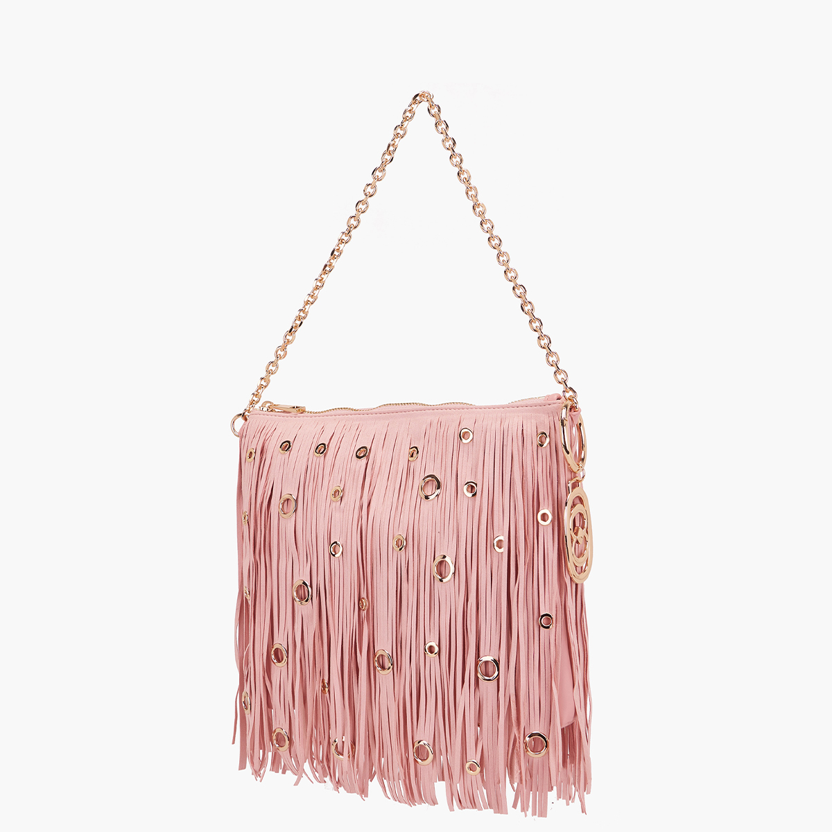 La Carrie Pochette Night Edition Fringes Pink - 2