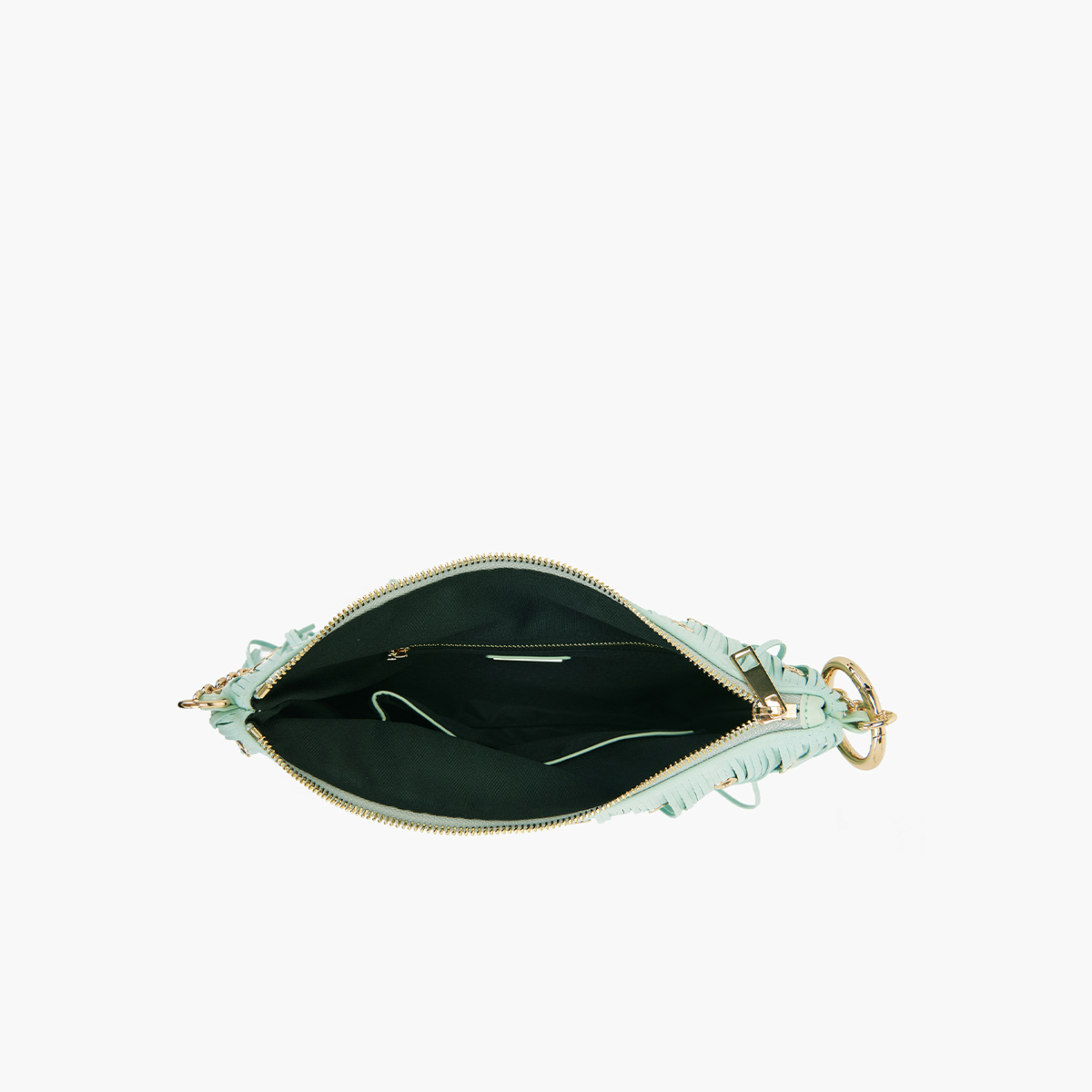 La Carrie Pochette Night Edition Fringes Mint - 5