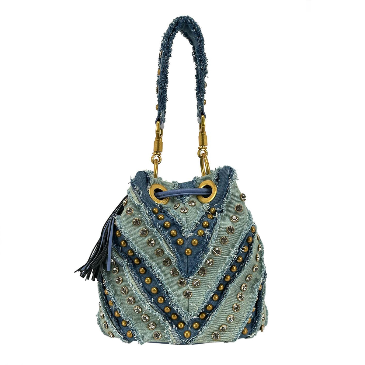 La Carrie Borsa a secchiello Mirror V Jeans - 3