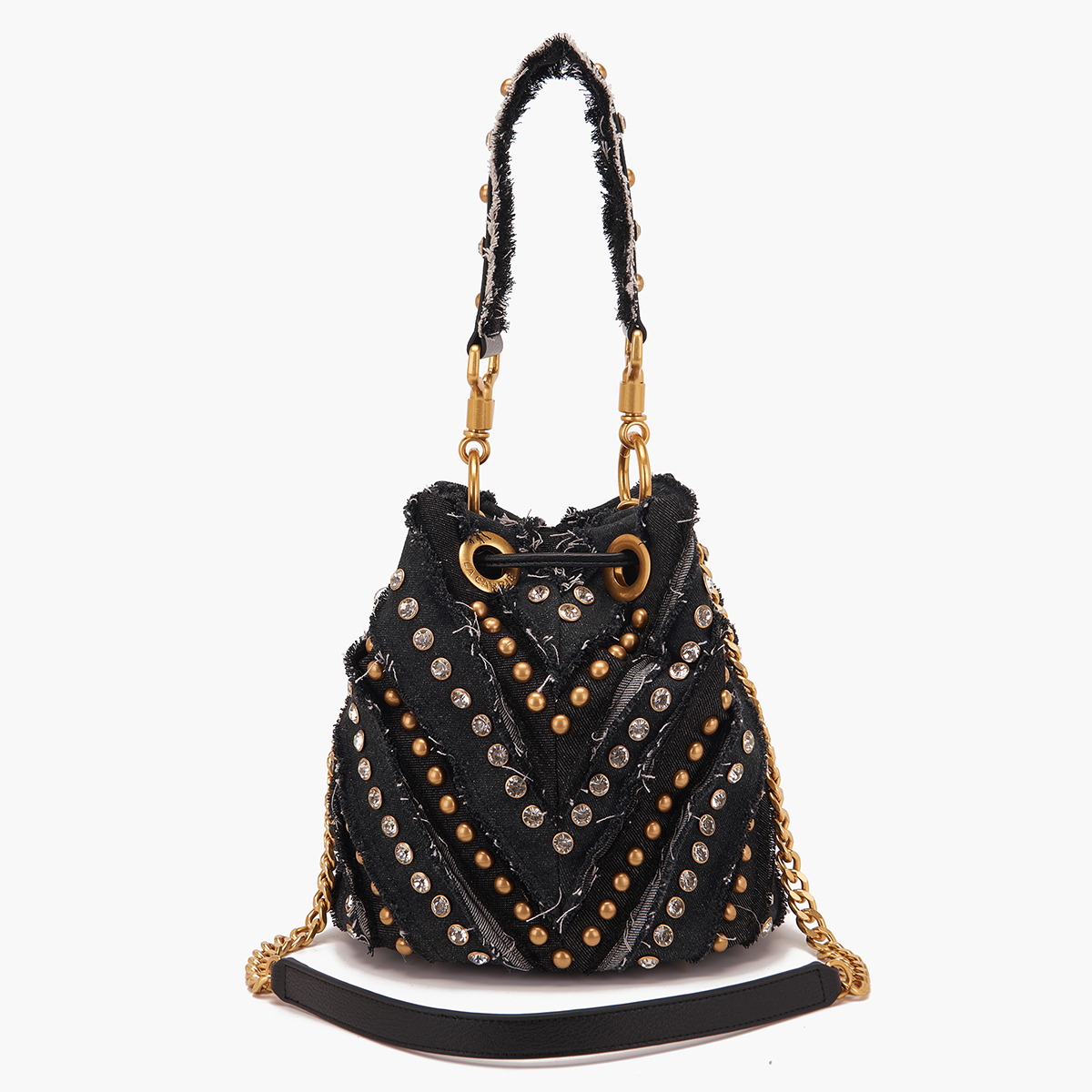 La Carrie Borsa a secchiello Mirror V Black - 3