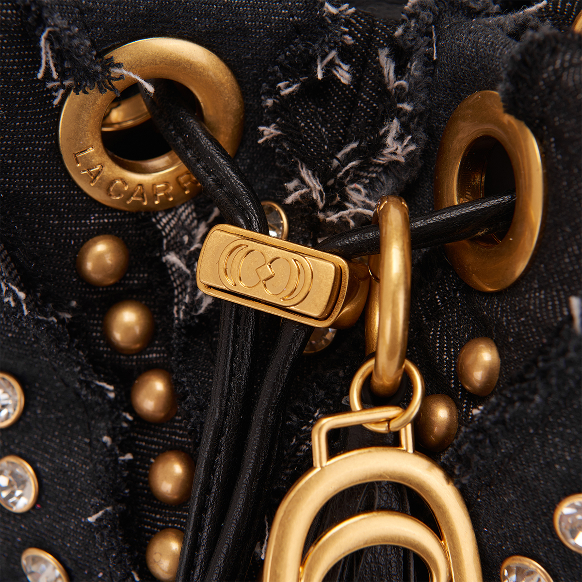 La Carrie Borsa a secchiello Mirror V Black - 4