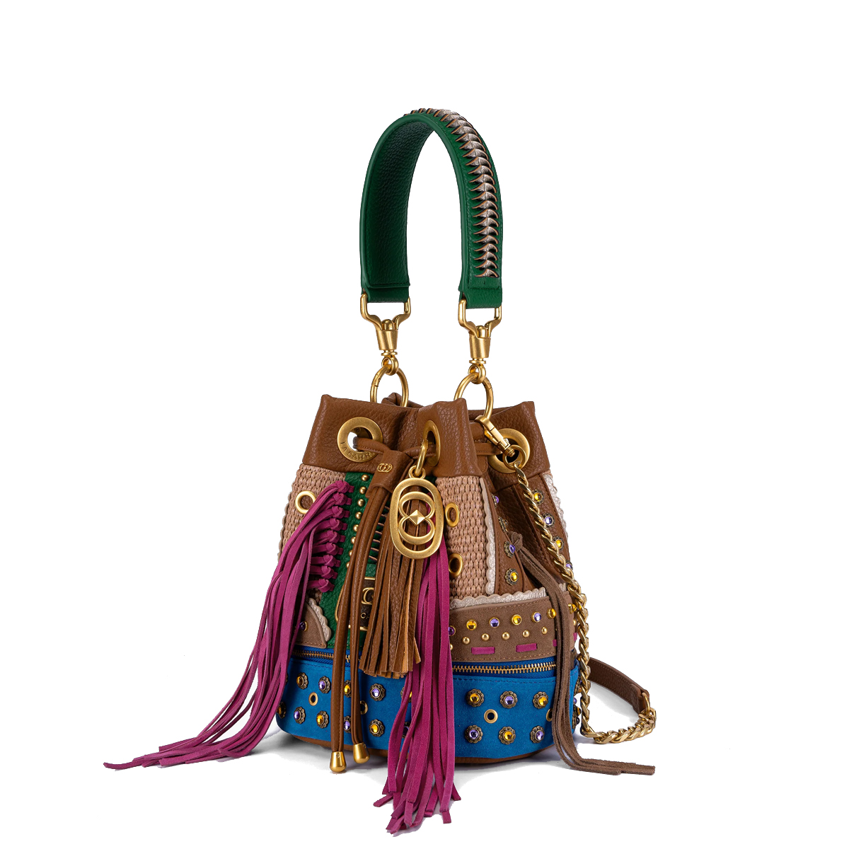 La Carrie Borsa a Secchiello Ficus Multicolor - 2