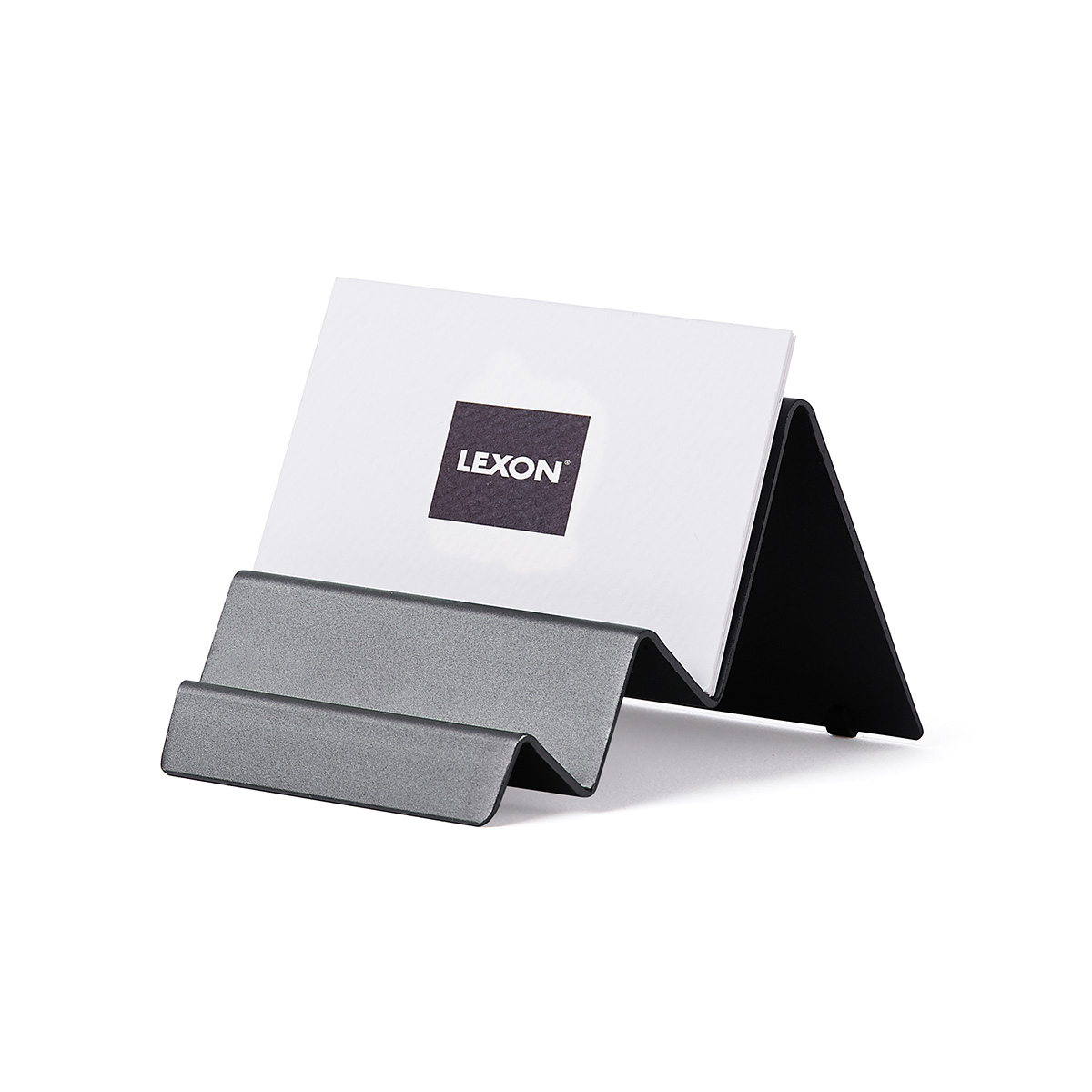 Lexon Stand porta carte City Alluminio Canna di Fucile - 2
