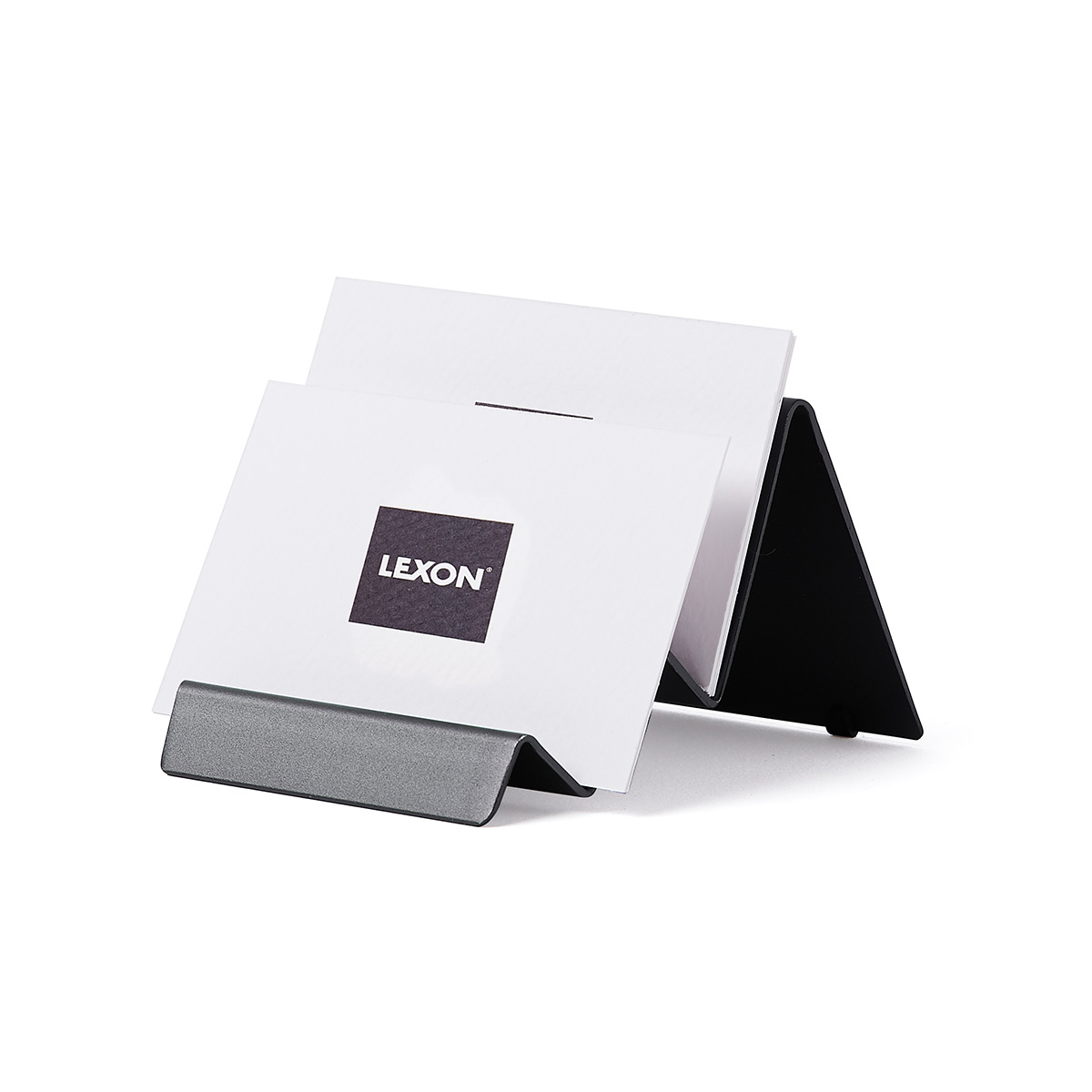 Lexon Stand porta carte City Alluminio Canna di Fucile - 3
