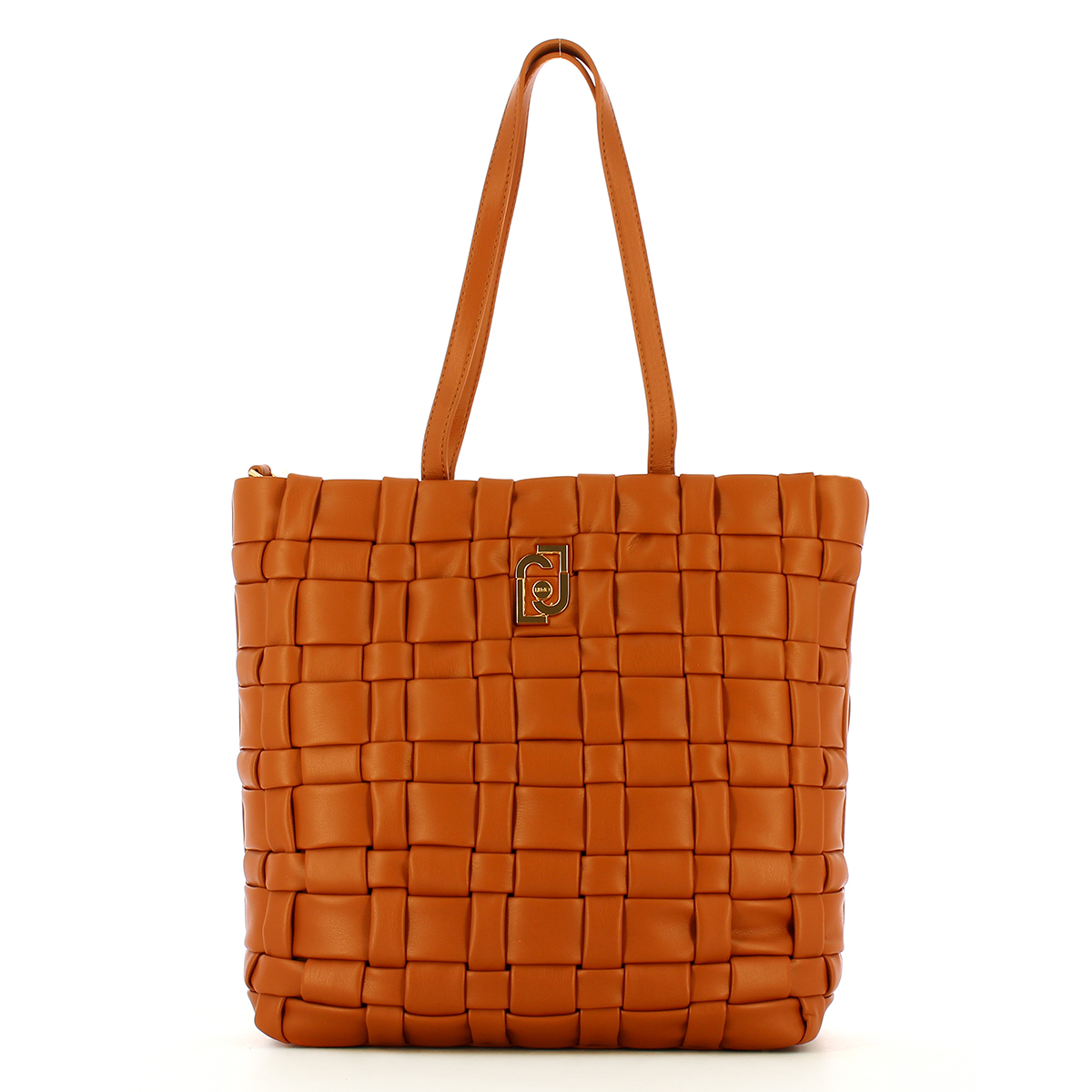 Liu Jo Shopping Bag intrecciata ecosostenibile Caramello - 1 Liu Jo Shopping Bag intrecciata ecosostenibile Caramello - 1