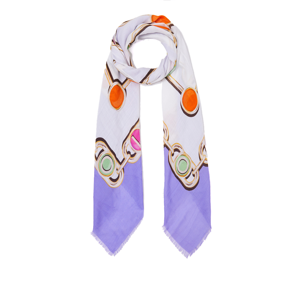 Liu Jo Foulard con stampa bijoux Summer Lilac - 2 Liu Jo Foulard con stampa bijoux Summer Lilac - 2