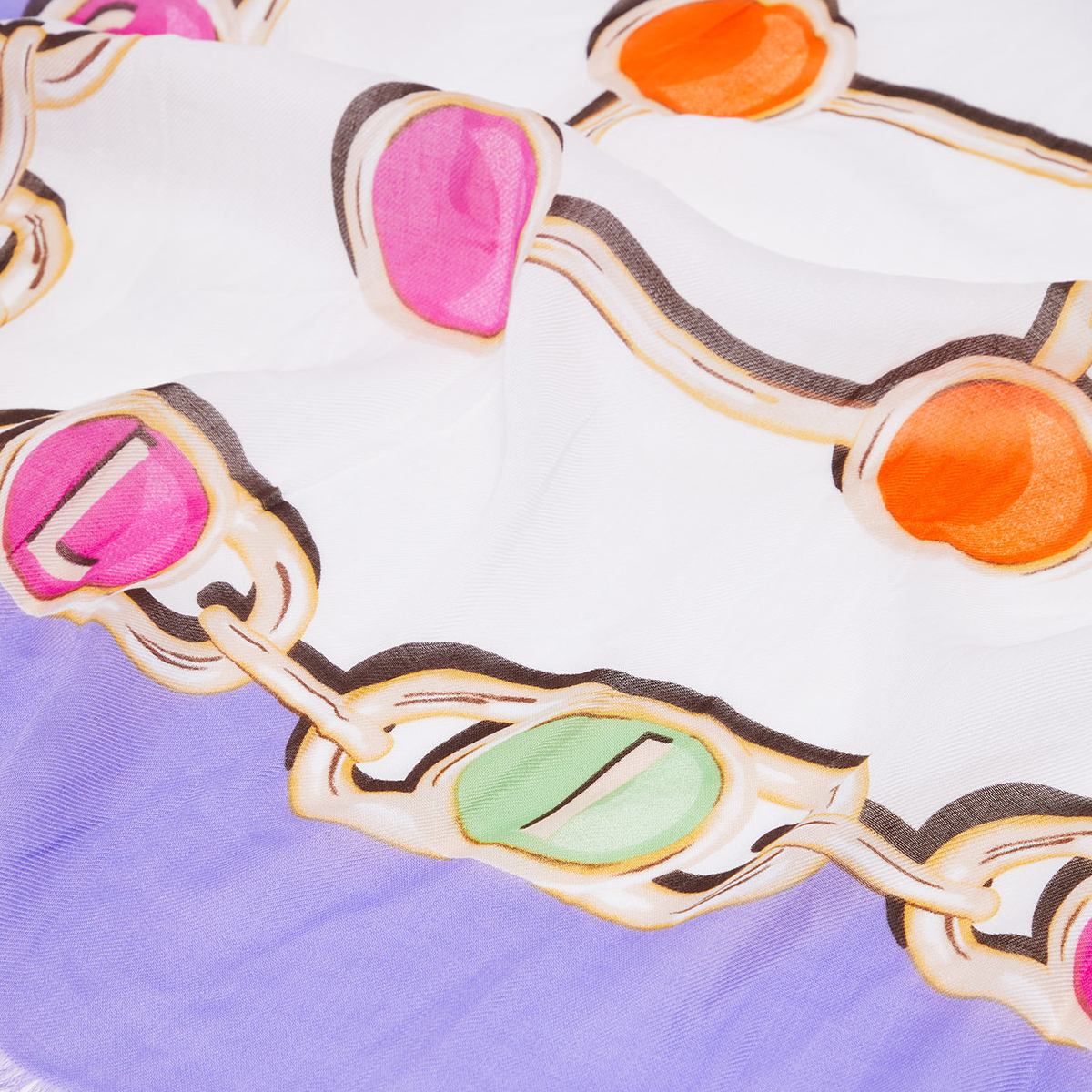 Liu Jo Foulard con stampa bijoux Summer Lilac - 3 Liu Jo Foulard con stampa bijoux Summer Lilac - 3