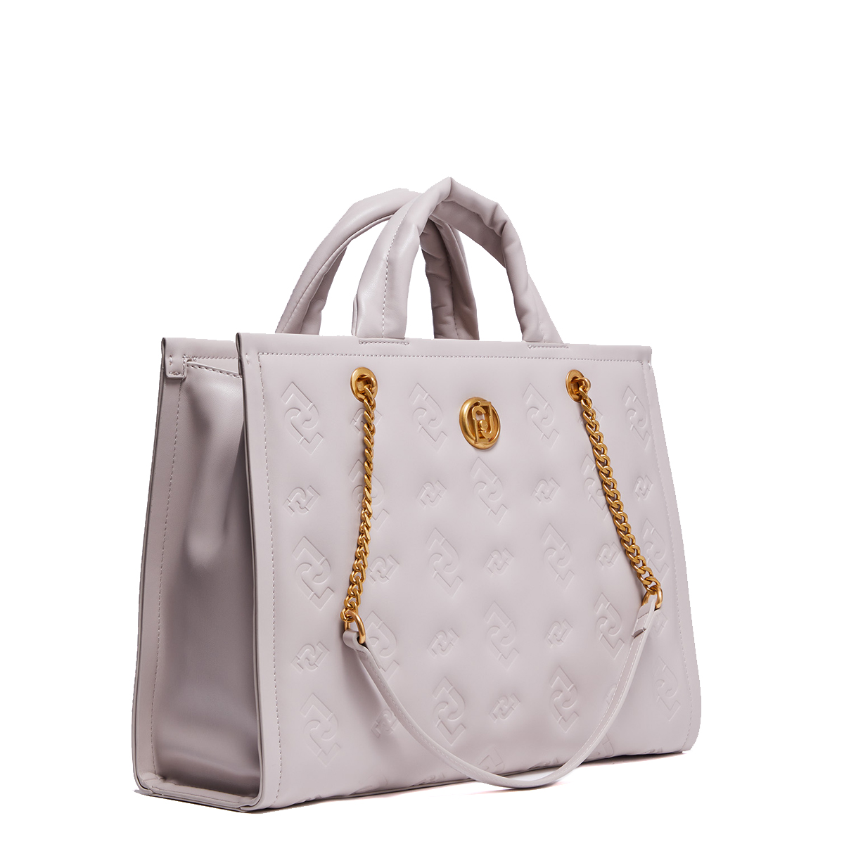Liu Jo Shopping Bag Ecosostenibile con logo embossed Bone - 2 Liu Jo Shopping Bag Ecosostenibile con logo embossed Bone - 2