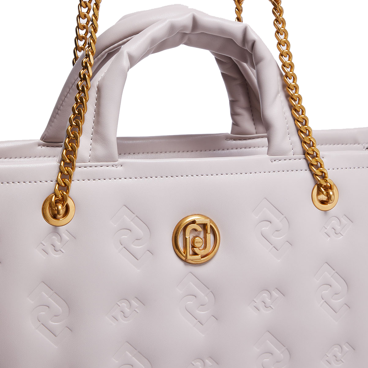Liu Jo Shopping Bag Ecosostenibile con logo embossed Bone - 4 Liu Jo Shopping Bag Ecosostenibile con logo embossed Bone - 4