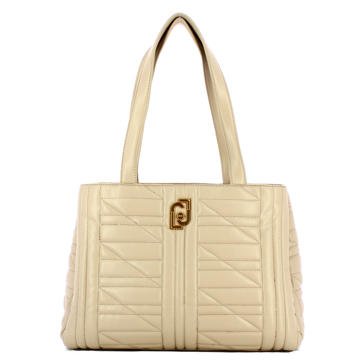 Liu Jo Shopper Ecosostenibile matelassè Taupe - 1 Liu Jo Shopper Ecosostenibile matelassè Taupe - 1