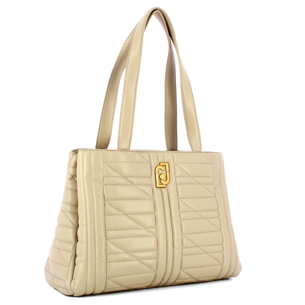 Liu Jo Shopper Ecosostenibile matelassè Taupe - 2 Liu Jo Shopper Ecosostenibile matelassè Taupe - 2