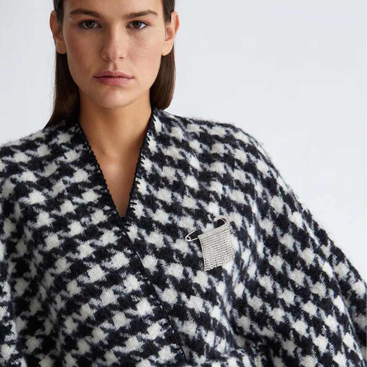 Liu Jo Poncho Bianco Nero - 3 Liu Jo Poncho Bianco Nero - 3
