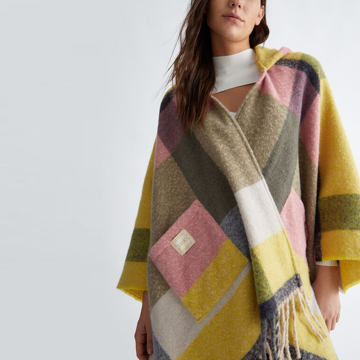 Liu Jo Poncho Check Multicolor - 3 Liu Jo Poncho Check Multicolor - 3