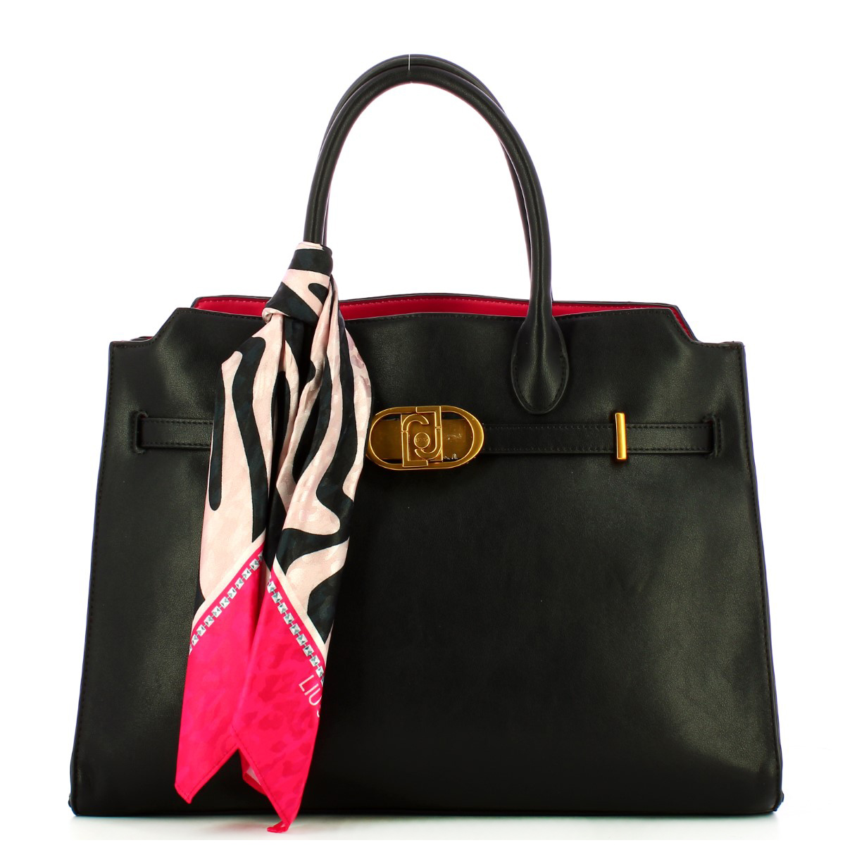 Liu Jo Borsa a mano Large con foulard Nero - 1 Liu Jo Borsa a mano Large con foulard Nero - 1