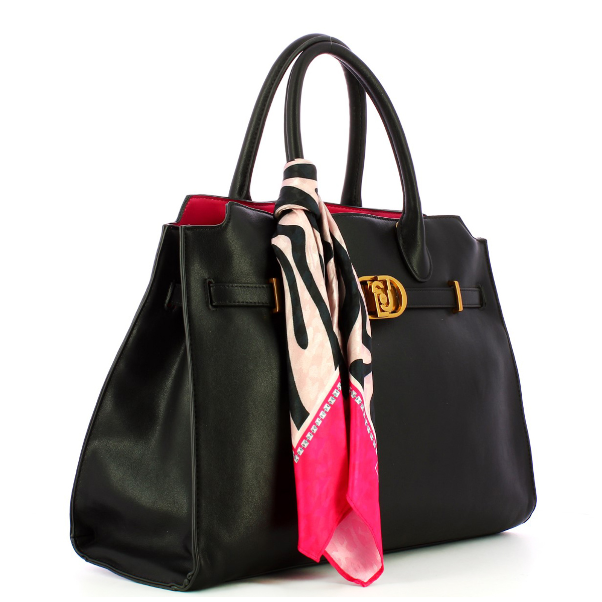Liu Jo Borsa a mano Large con foulard Nero - 2 Liu Jo Borsa a mano Large con foulard Nero - 2