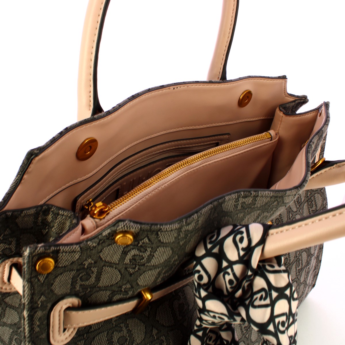 Liu Jo Borsa a mano Large logata con foulard Nero - 5 Liu Jo Borsa a mano Large logata con foulard Nero - 5