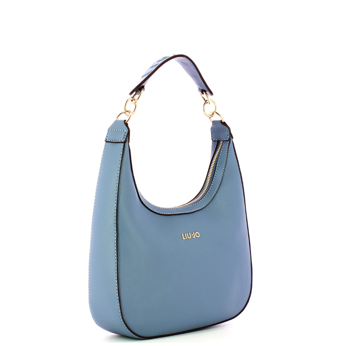 Liu Jo Hobo Bag con logo Blue Denim - 2 Liu Jo Hobo Bag con logo Blue Denim - 2