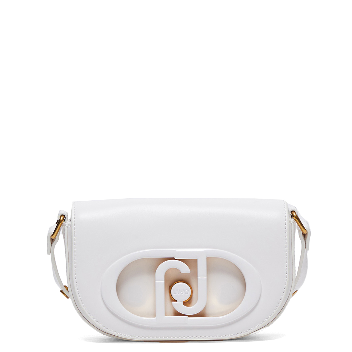 Liu Jo Borsa a spalla Medium con logo Off White - 1 Liu Jo Borsa a spalla Medium con logo Off White - 1
