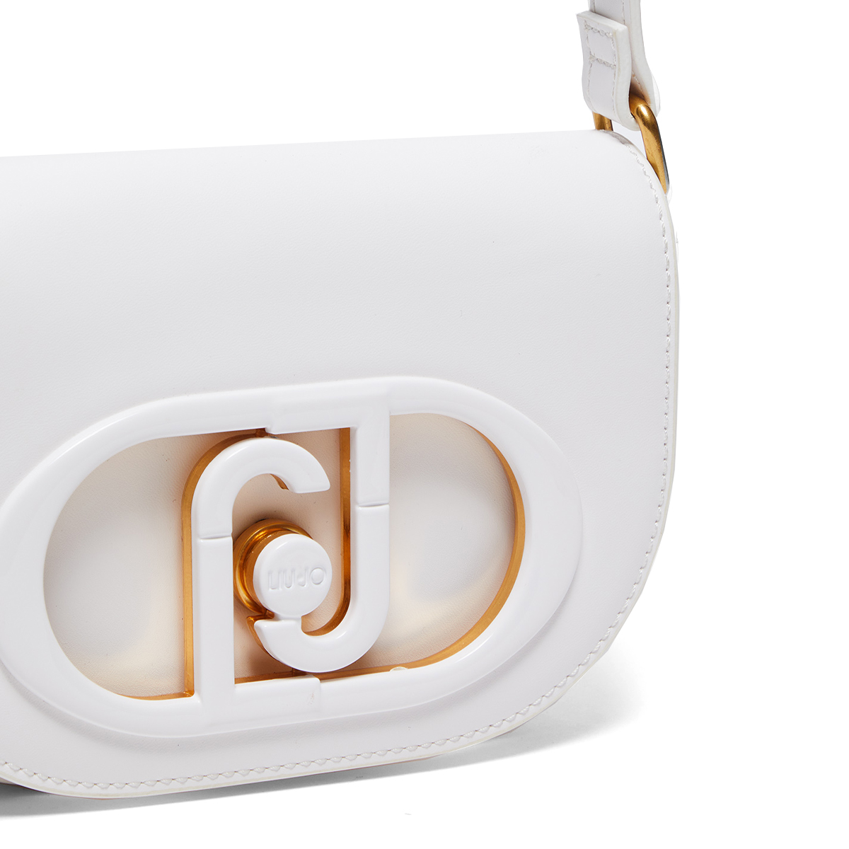 Liu Jo Borsa a spalla Medium con logo Off White - 4 Liu Jo Borsa a spalla Medium con logo Off White - 4