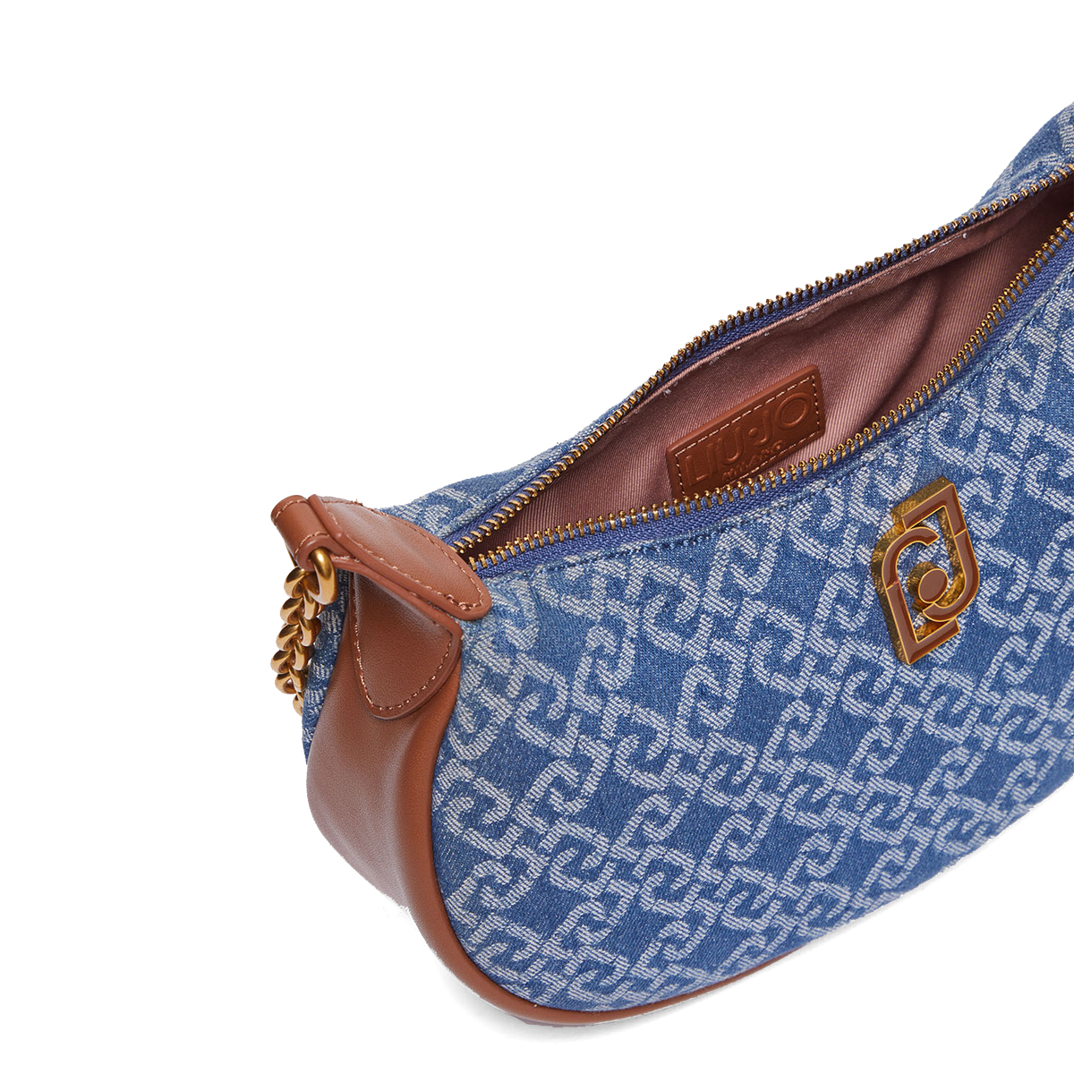 Liu Jo Borsa a spalla logata Blue Denim - 5 Liu Jo Borsa a spalla logata Blue Denim - 5
