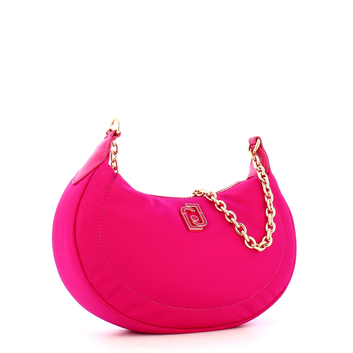 Liu Jo Borsa a spalla Ecosostenibile in Nylon Dark Fuxia - 2 Liu Jo Borsa a spalla Ecosostenibile in Nylon Dark Fuxia - 2