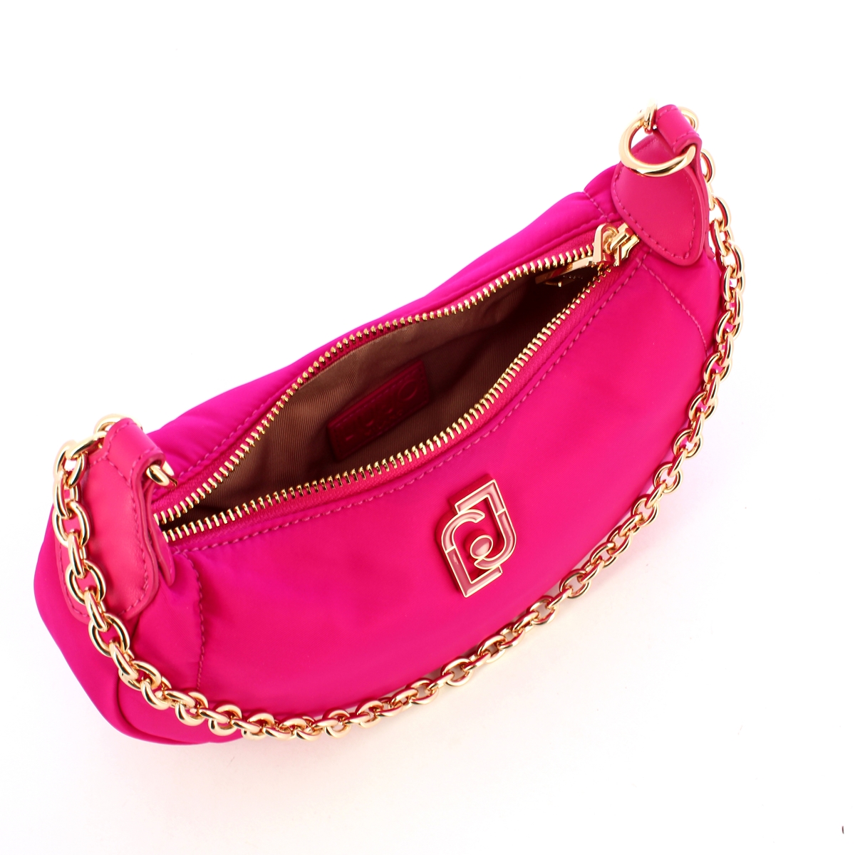 Liu Jo Borsa a spalla Ecosostenibile in Nylon Dark Fuxia - 5 Liu Jo Borsa a spalla Ecosostenibile in Nylon Dark Fuxia - 5