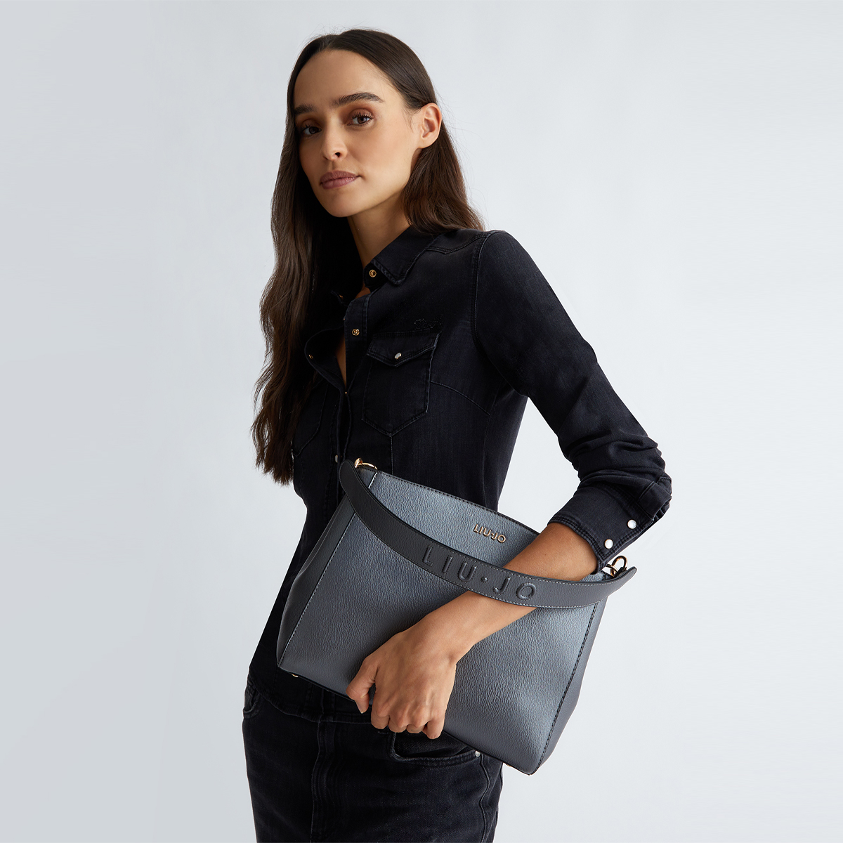 Liu Jo Borsa a mano Briefcase Antracite Met. - 2 Liu Jo Borsa a mano Briefcase Antracite Met. - 2