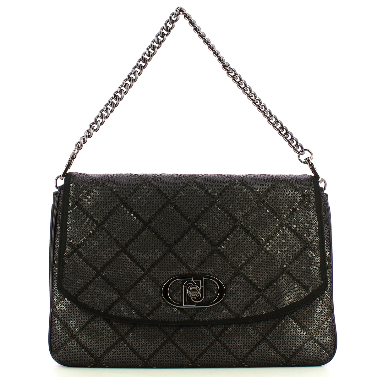 Liu Jo Borsa a mano piatta con paillettes Black - 1 Liu Jo Borsa a mano piatta con paillettes Black - 1