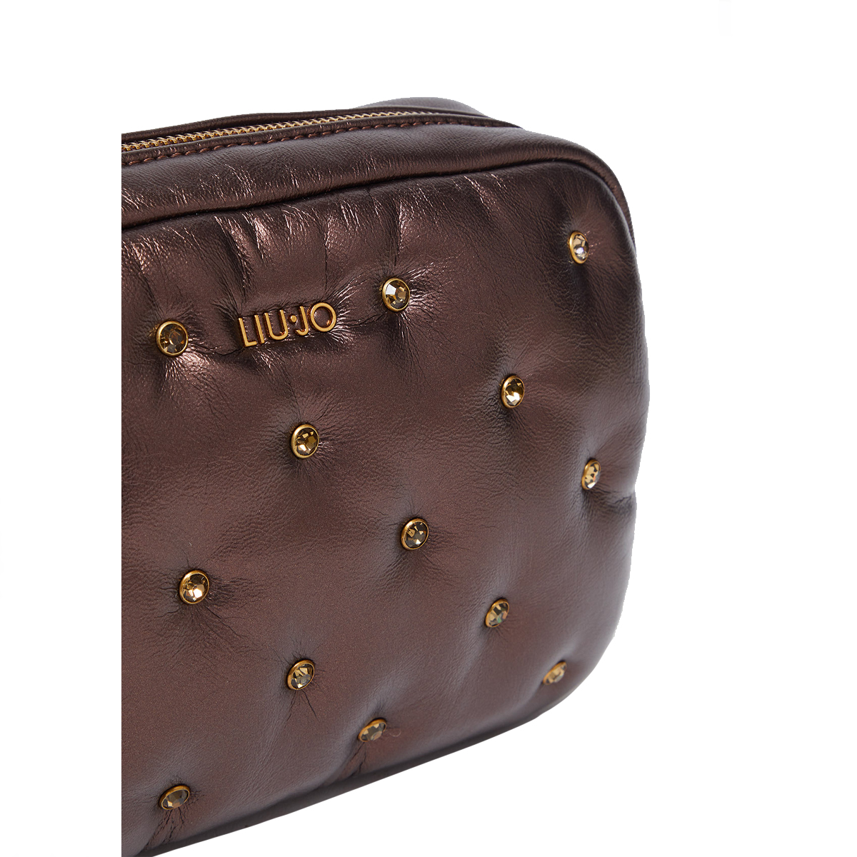 Liu Jo Tracolla Glossy con strass Brown Stone Met. - 5 Liu Jo Tracolla Glossy con strass Brown Stone Met. - 5