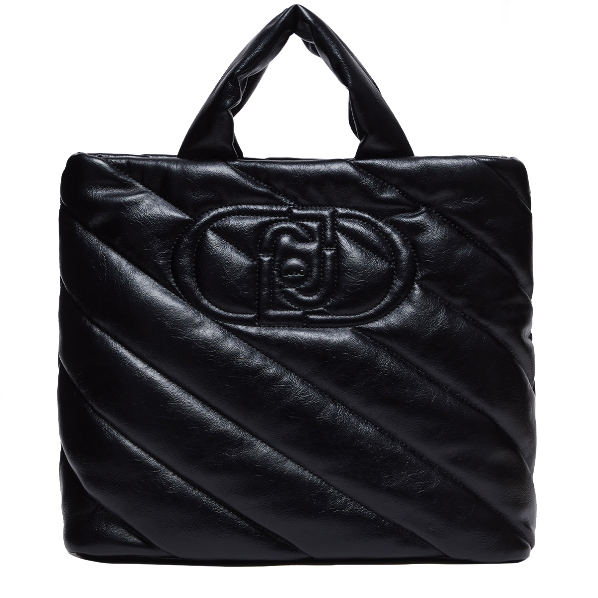 Liu Jo Shopping Bag Glossy Matelassé Black - 1 Liu Jo Shopping Bag Glossy Matelassé Black - 1