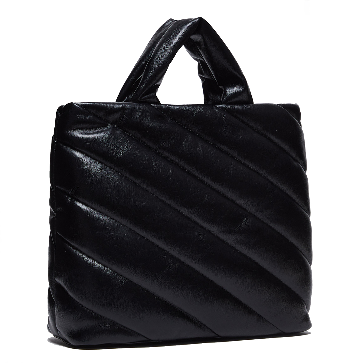 Liu Jo Shopping Bag Glossy Matelassé Black - 3 Liu Jo Shopping Bag Glossy Matelassé Black - 3