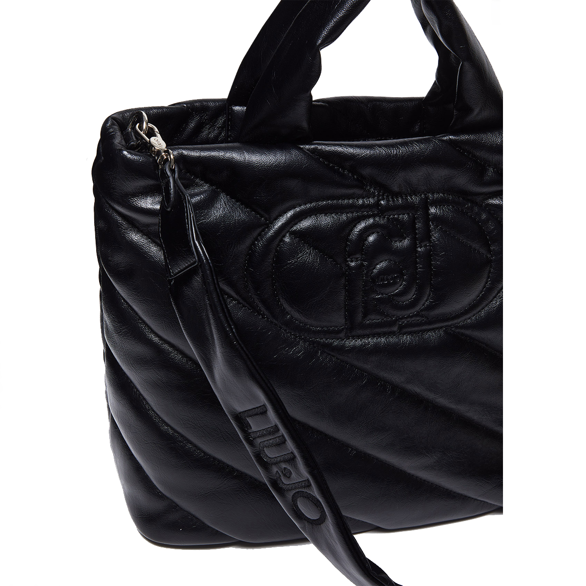 Liu Jo Shopping Bag Glossy Matelassé Black - 5 Liu Jo Shopping Bag Glossy Matelassé Black - 5