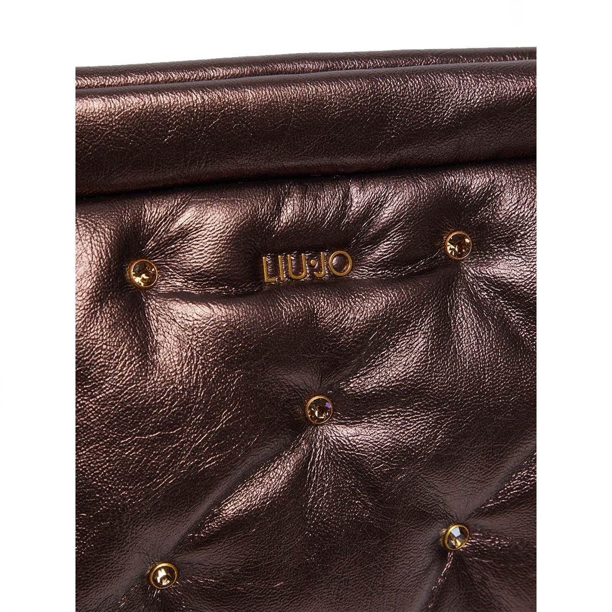 Liu Jo Pochette Glossy con strass Brown Stone Met. - 5 Liu Jo Pochette Glossy con strass Brown Stone Met. - 5