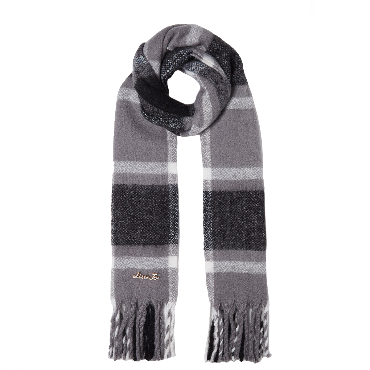 Liu Jo Scialle Jacquard Black - 1 Liu Jo Scialle Jacquard Black - 1