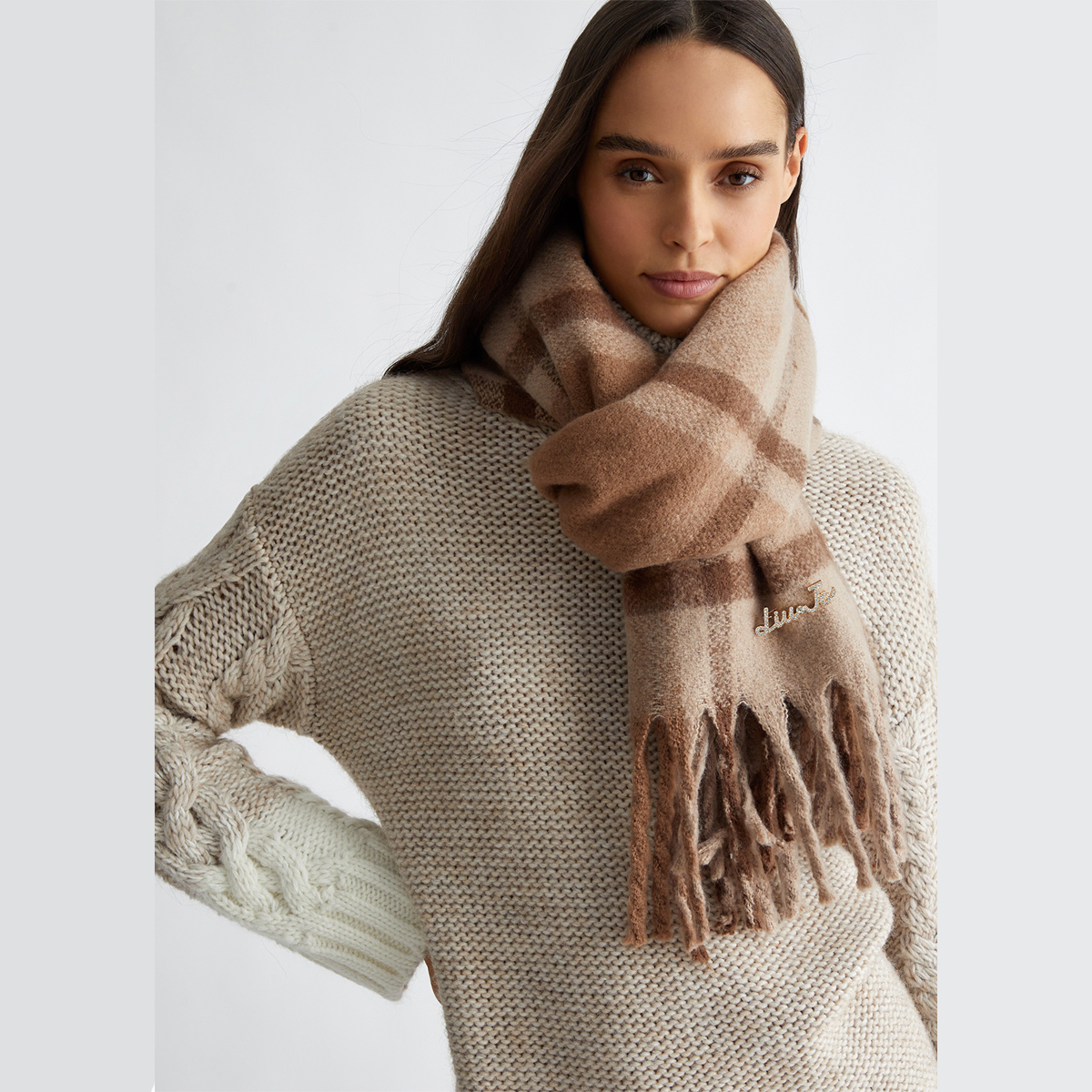 Liu Jo Scialle Jacquard True Champagne - 2 Liu Jo Scialle Jacquard True Champagne - 2
