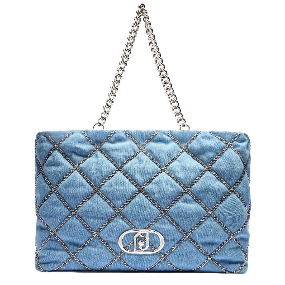 Liu Jo Borsa a spalla con catena Light Denim - 1 Liu Jo Borsa a spalla con catena Light Denim - 1