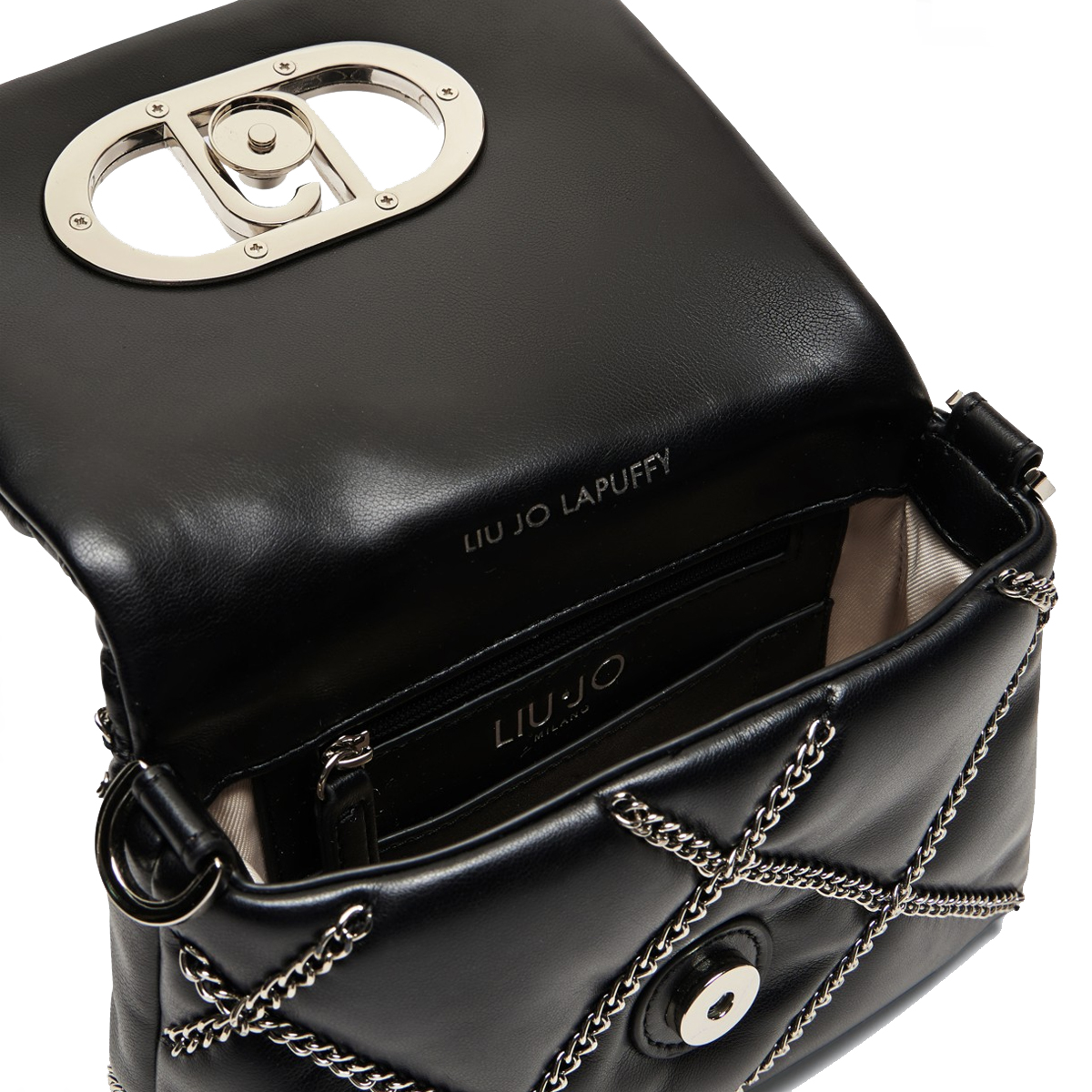 Liu Jo Sottospalla LaPuffy con catene Black - 5 Liu Jo Sottospalla LaPuffy con catene Black - 5