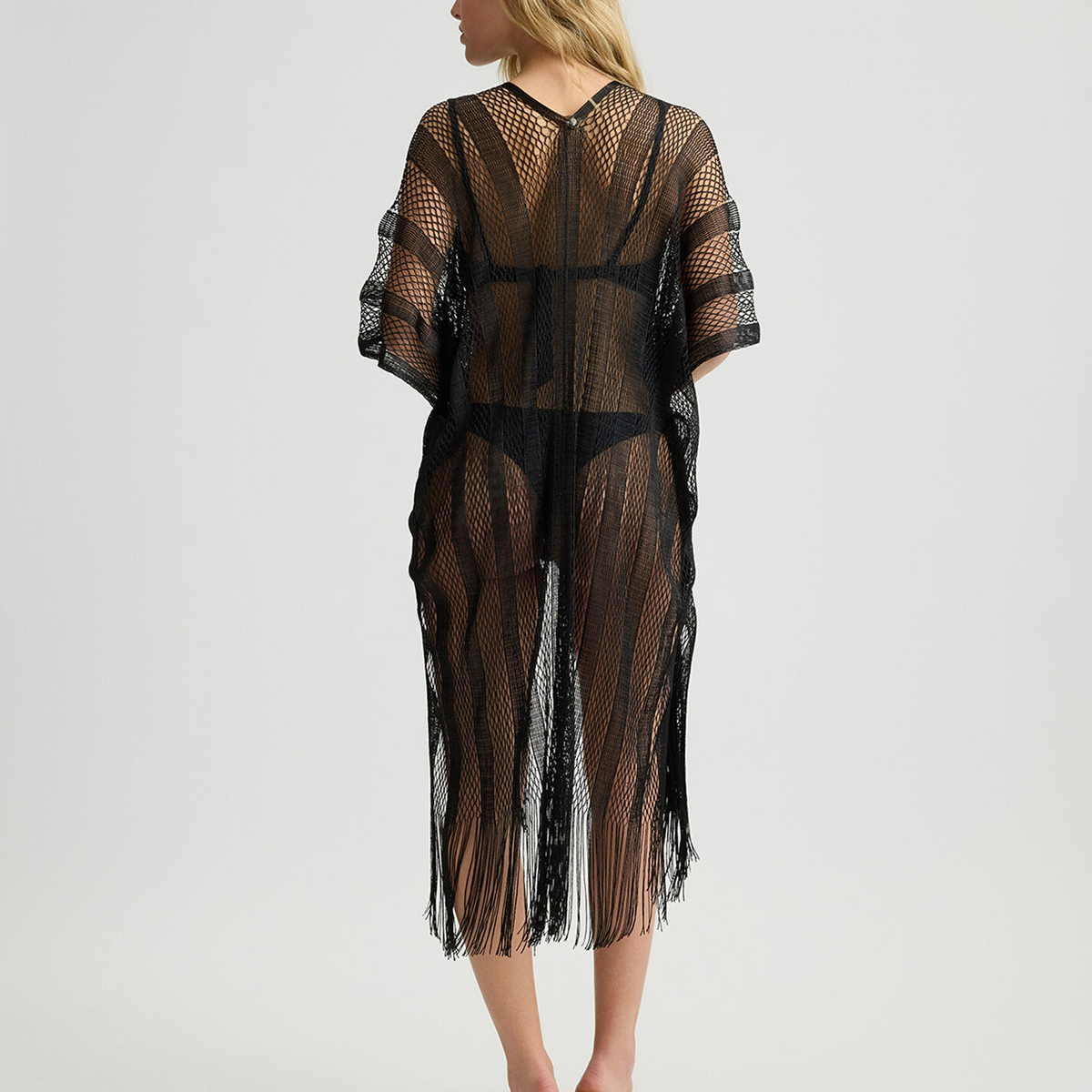 Liu Jo Poncho a righe Black - 2 Liu Jo Poncho a righe Black - 2