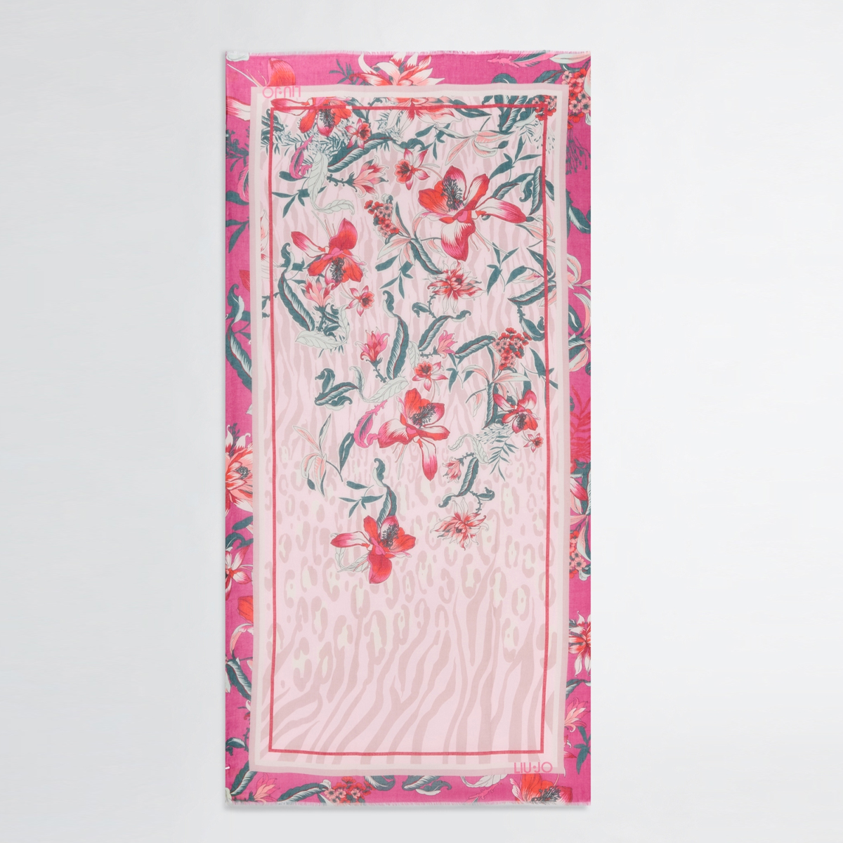 Liu Jo Foulard stamp floreale Sangria - 3 Liu Jo Foulard stamp floreale Sangria - 3